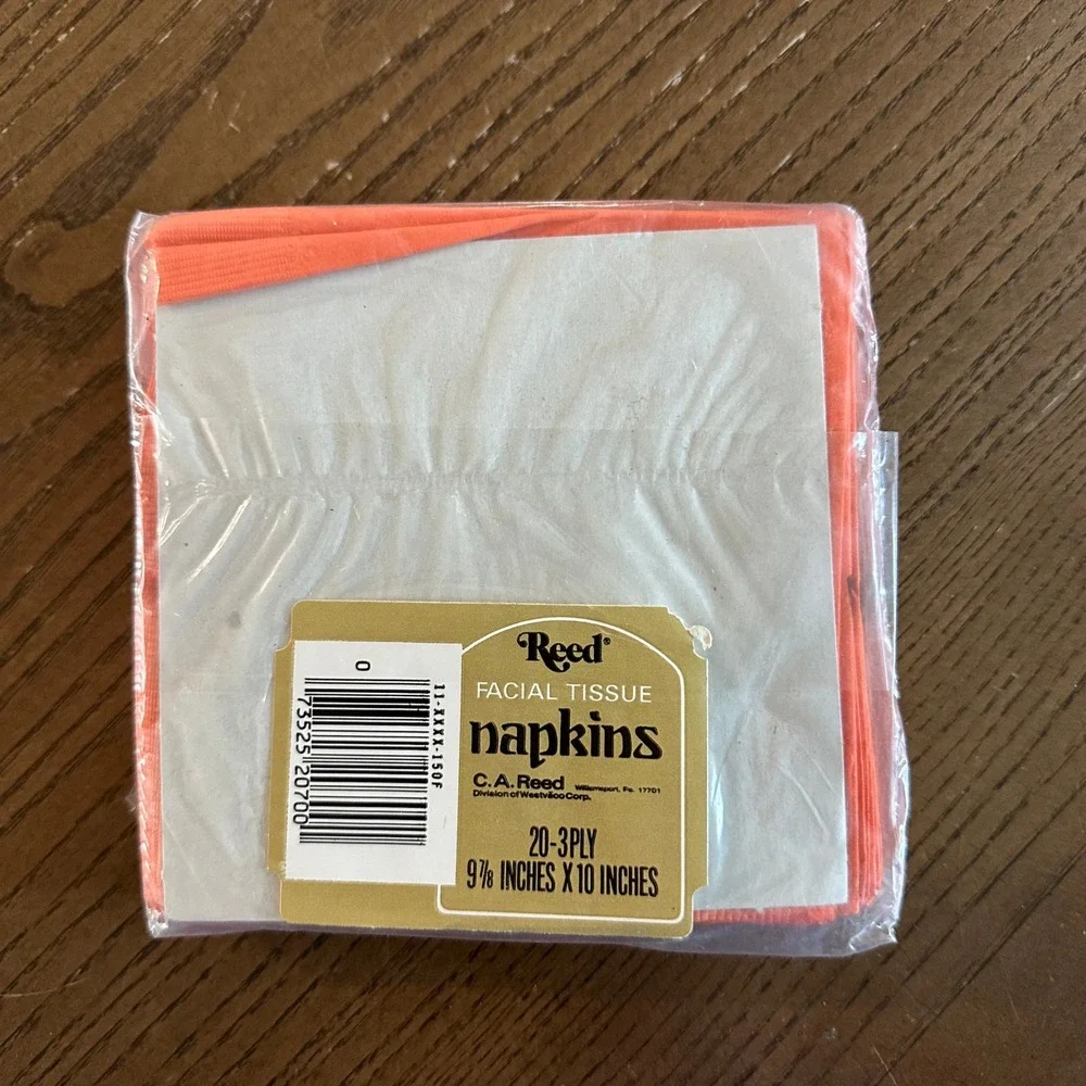 Vintage CA Reed Halloween Cocktail Napkins Black Cat Pumpkin 20 Count 3-Ply NOS